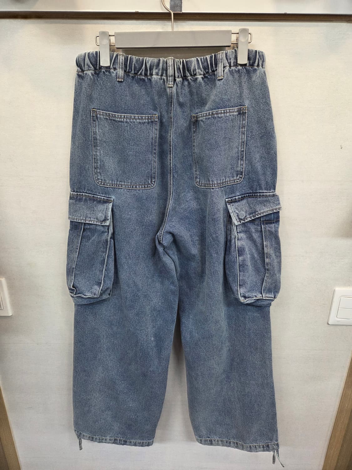 빅유니온 파라슈트 카고 와이드 데님팬츠 L 대략 32~ 상품이미지2