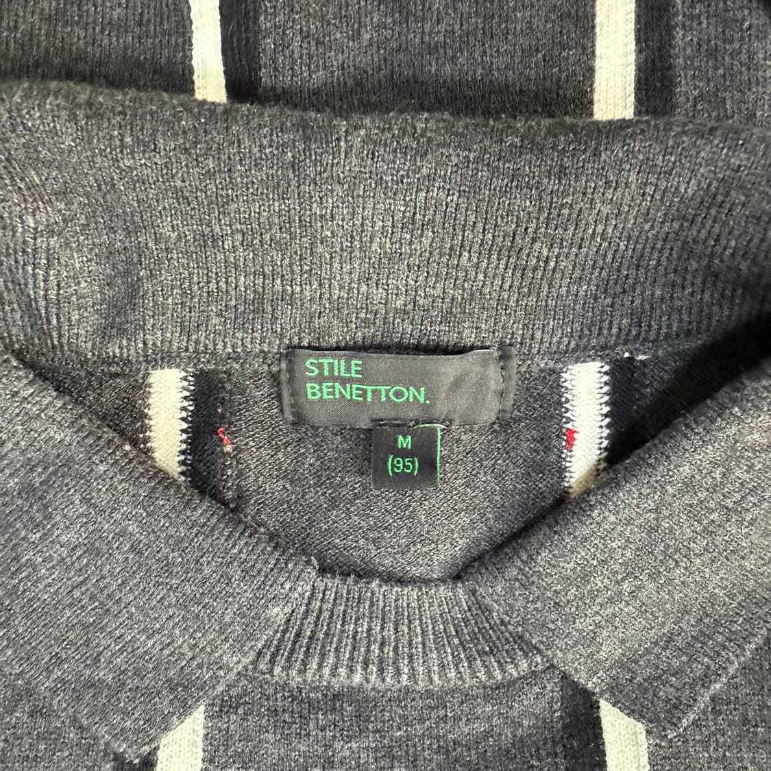 [M] 베네통 스프라이트 카라 니트 0115T1 상품이미지3