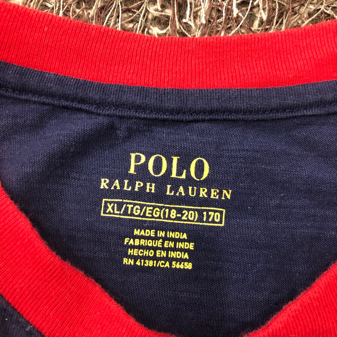 XL 폴로 랄프로렌 걸스 헨리넥 반팔 티셔츠 상품이미지4
