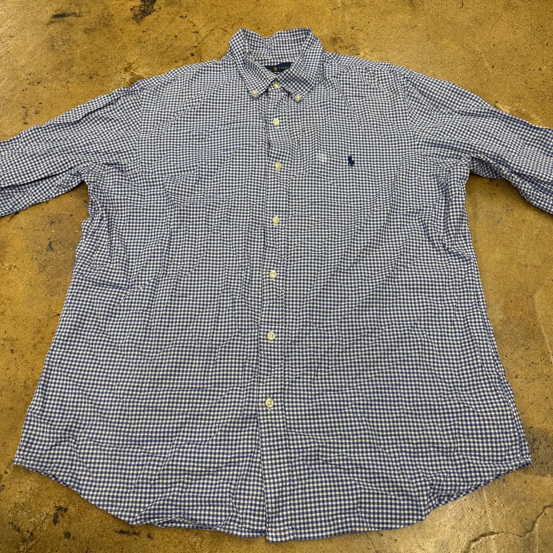 [정품/XL] 폴로 랄프로렌 긴팔 깅엄체크 셔츠 b15 상품이미지3