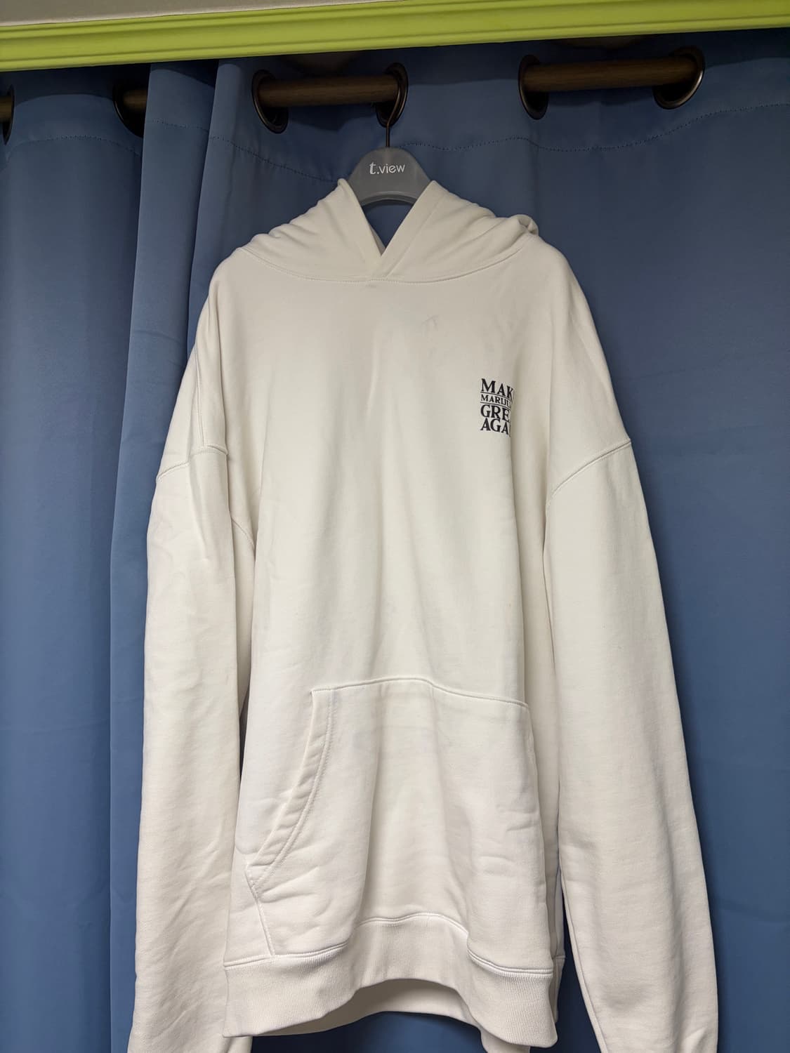 떨스데이 후드 화이트 L 상품이미지1