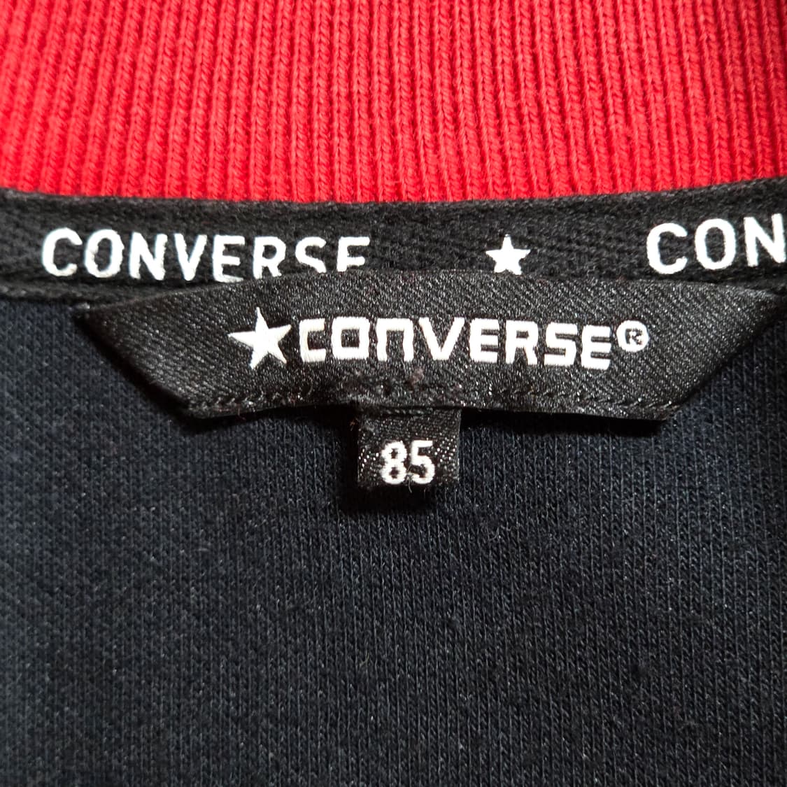 컨버스 블랙 레드 투라인 걸스 져지 상품이미지9