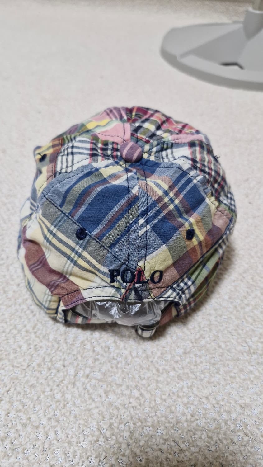 폴로 랄프로렌 빈티지 마드라스 체크 패치워크 볼캡 상품이미지3