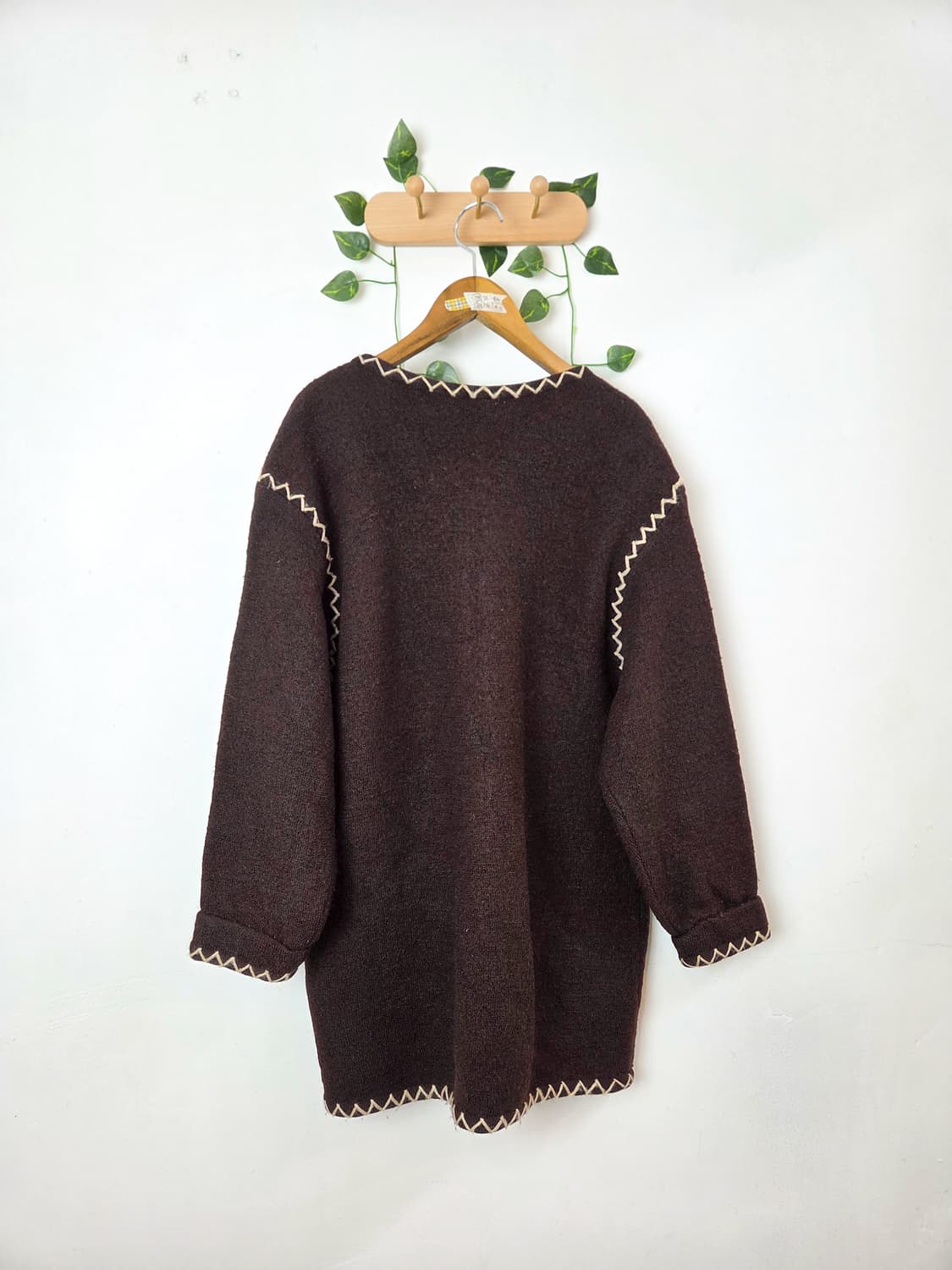 초코 스티치 가디건 상품이미지4