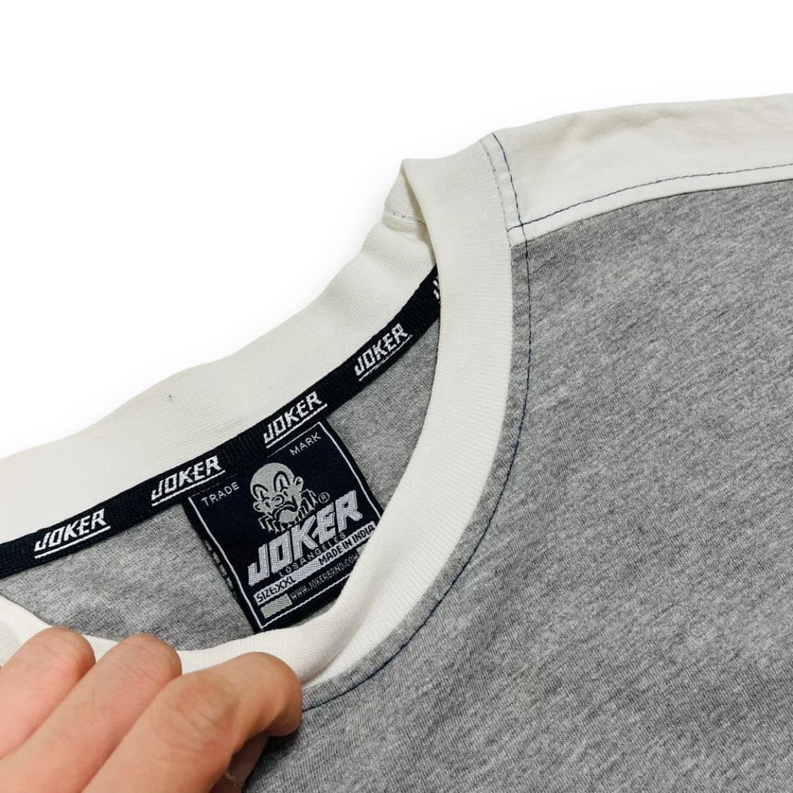 조커 올드스쿨 힙합 고딕 레터링 로고 반팔 티셔츠 상품이미지4