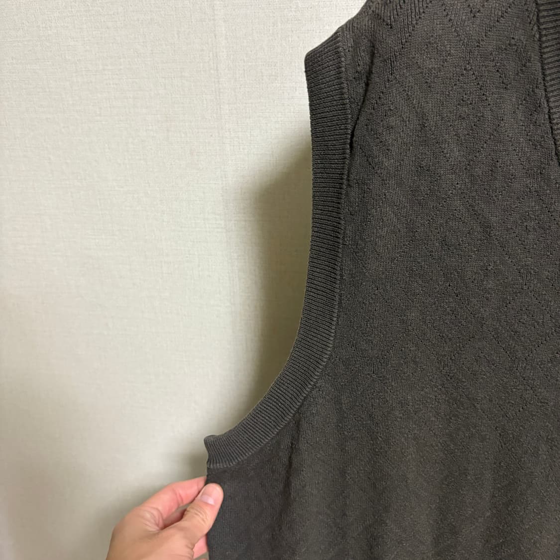 펜들턴 다이아 펀칭 코튼 니트 / 브라운, XL 상품이미지6