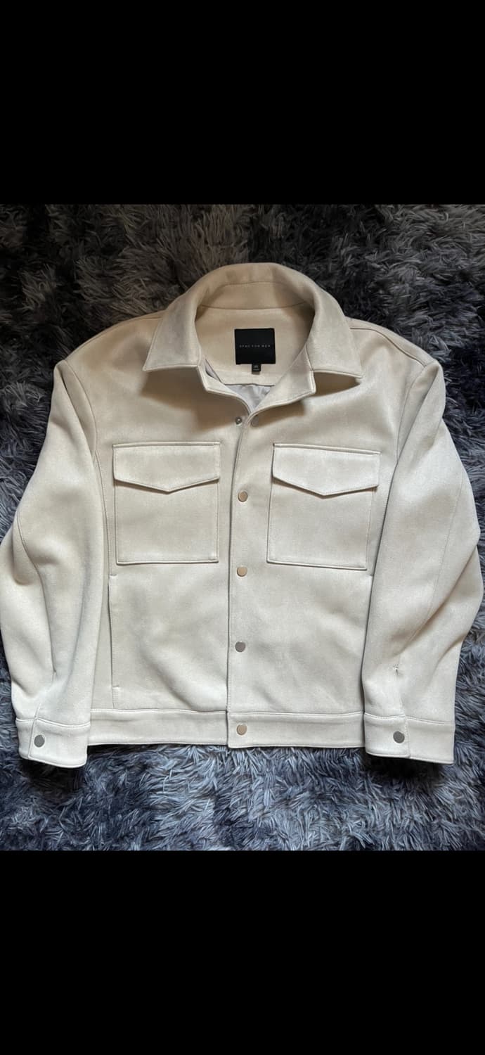 스파오 베이지 스웨이드 자켓 상품이미지1