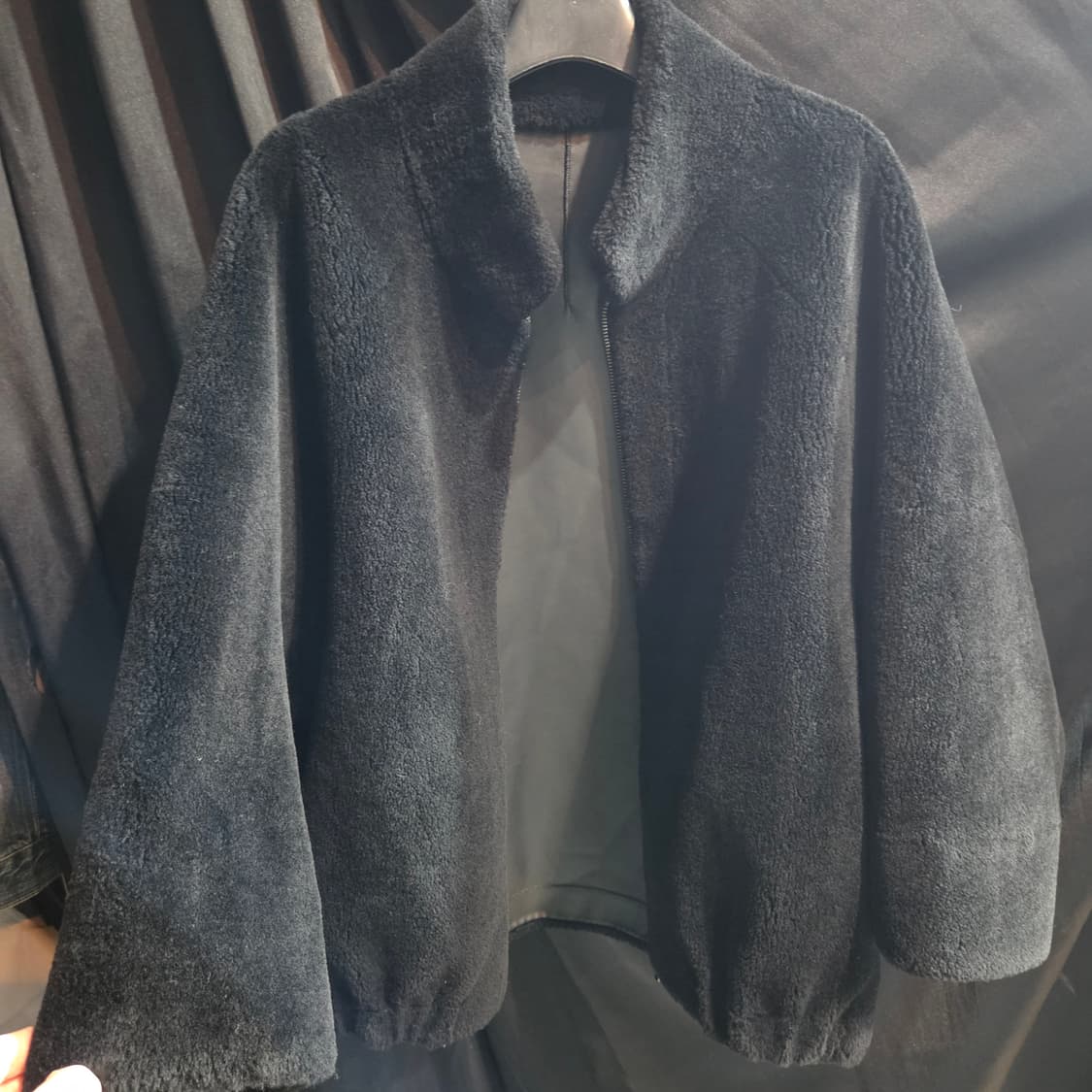 셀렙샵 양모 리버시블 양모 하프코트 상품이미지1