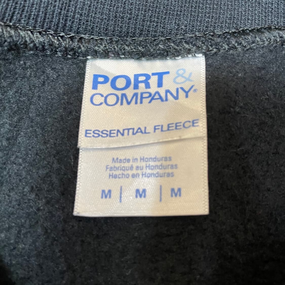 USA 블랙 기모 맨투맨 M 상품이미지4