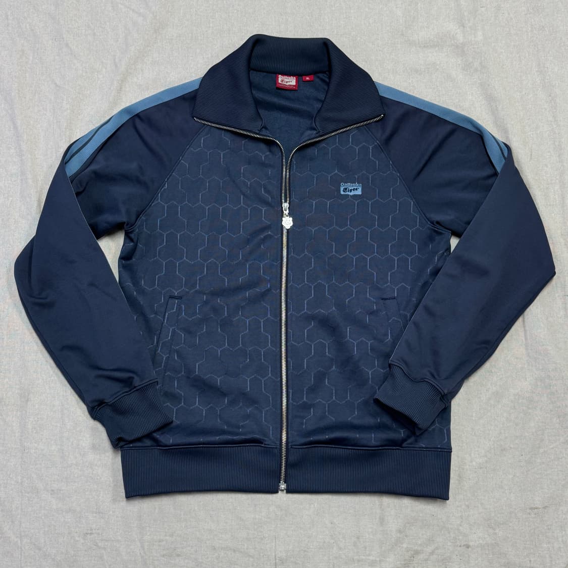 오니츠카타이거 패턴 사이드라인 트랙탑 져지 XL  상품이미지1