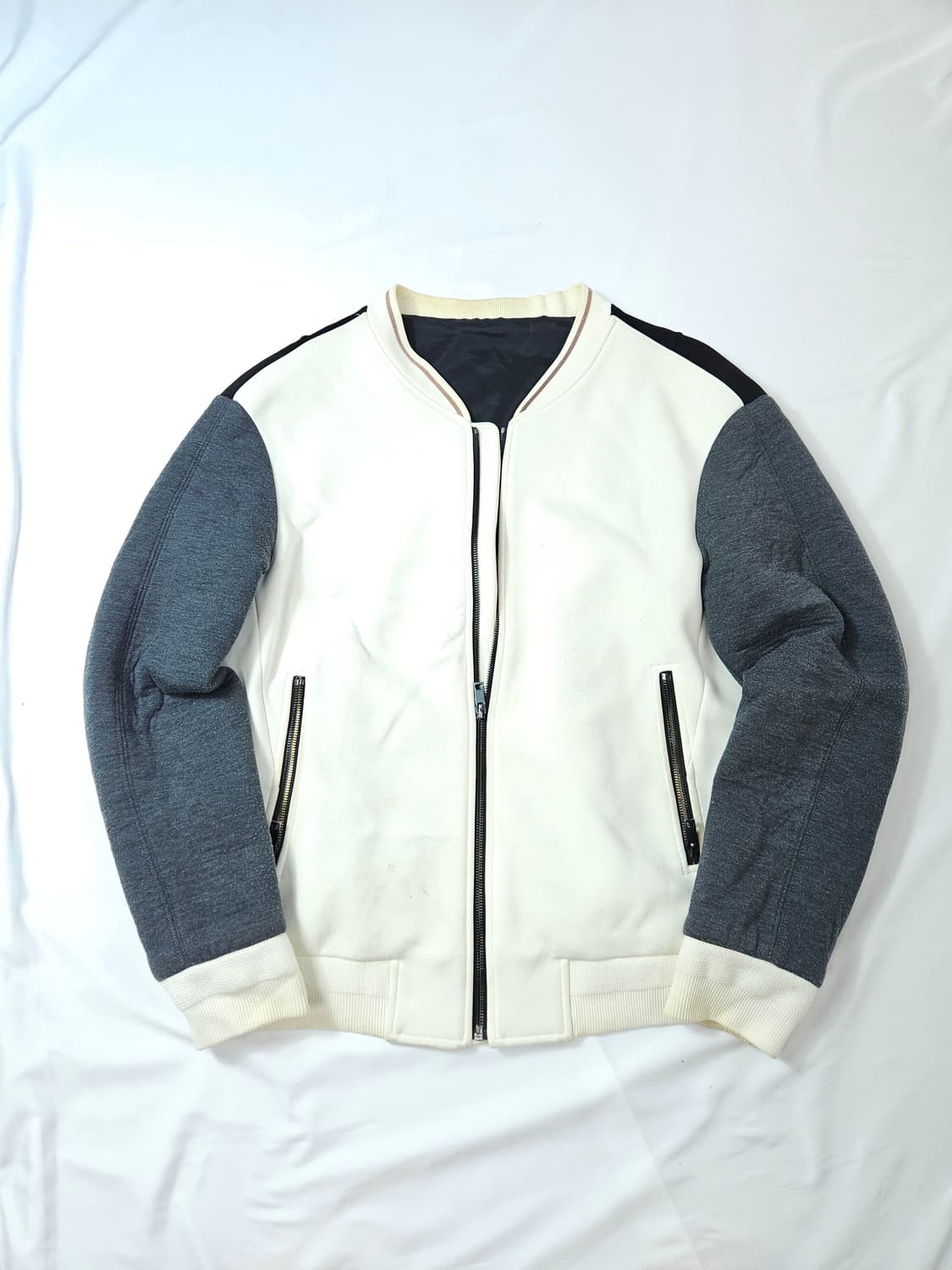 솔리드옴므 SOLID HOMME 폴리 블루종 봄버자켓 50 상품이미지1