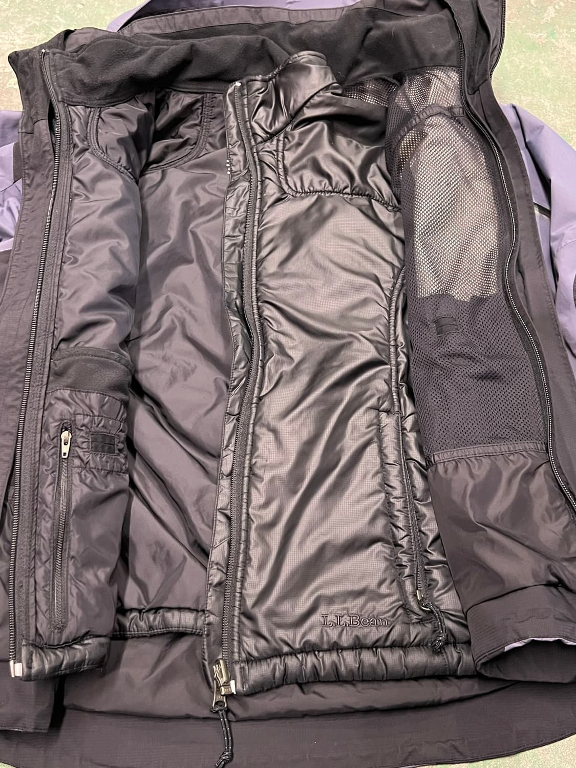 00's [M] 2in1 테크니컬 쉘 자켓 라이너 후드 하드쉘 세트 상품이미지8