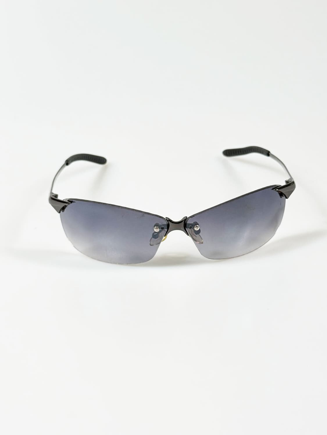 90s 퓨처리스틱 메탈릭 무테 스퀘어 빈티지 선글라스 상품이미지2