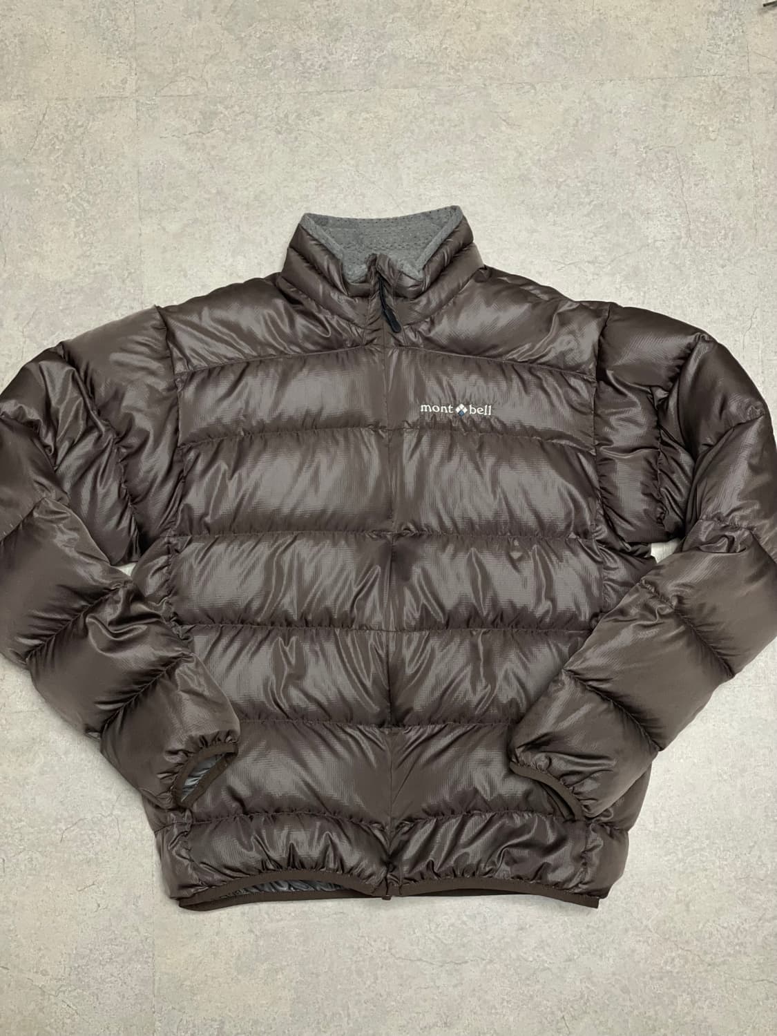 빈티지 몽벨 라이트 알파인 구스 다운 패딩 자켓 초코 브라운 모카 무스 상품이미지1