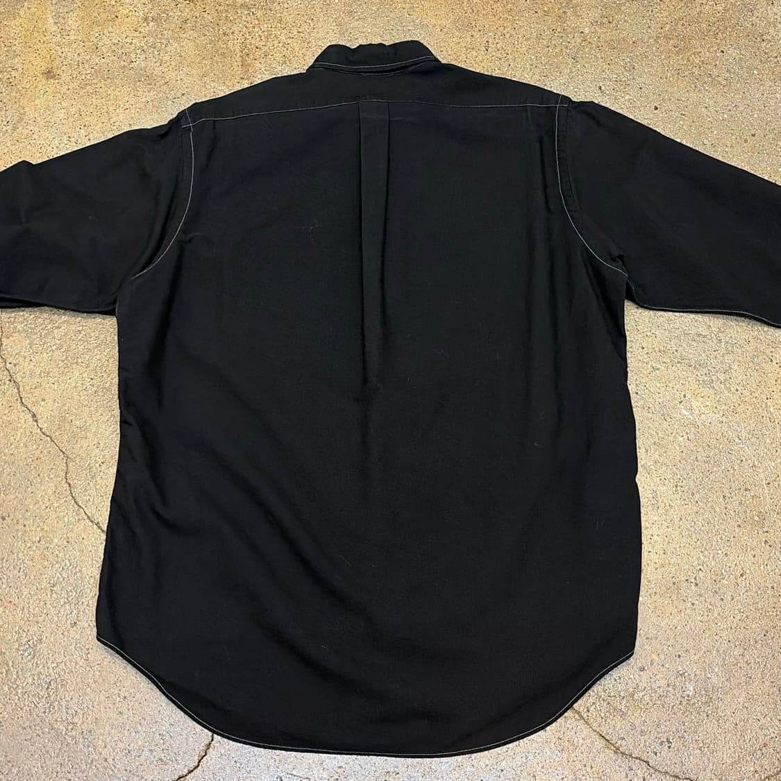 새상품급 00s 미국 빈티지 폴로랄프로렌 긴팔 검정 블랙셔츠 상품이미지6