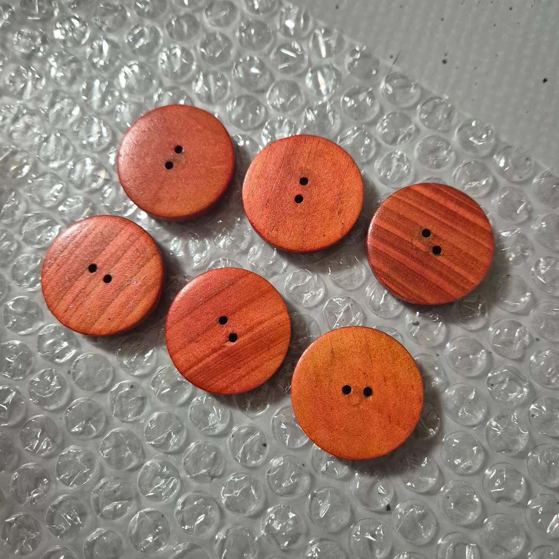 캐나다 메이플 우드 버튼 단추 6개 상품이미지2