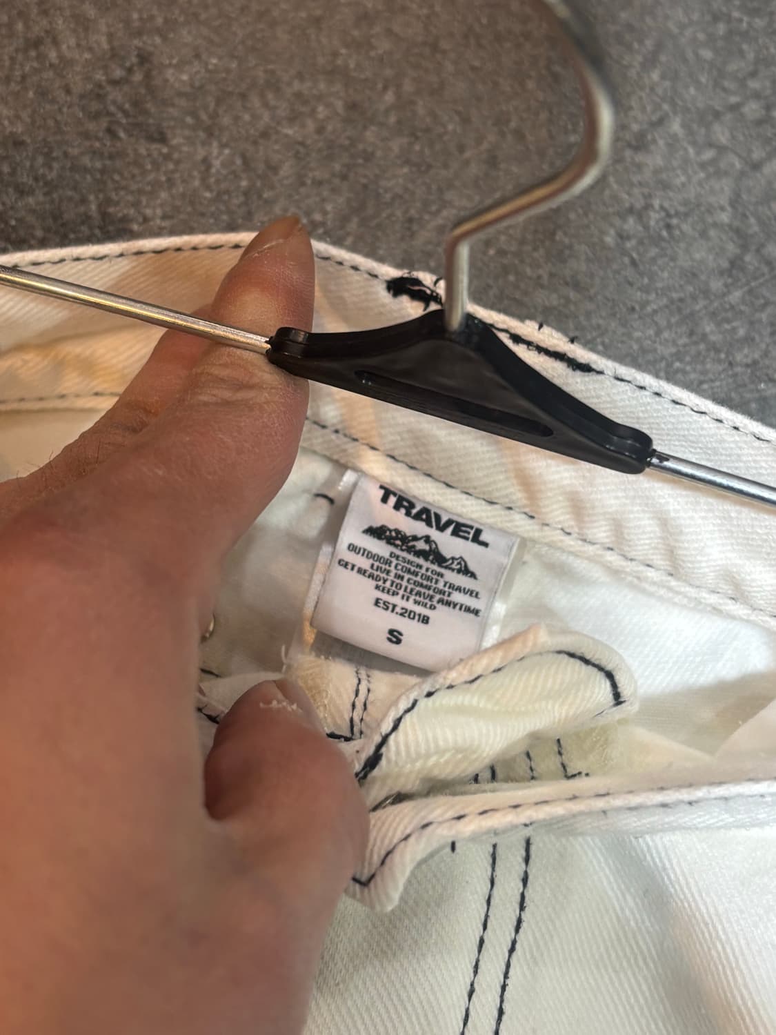 트래블 화이트 팬츠 바지 S사이즈 상품이미지5