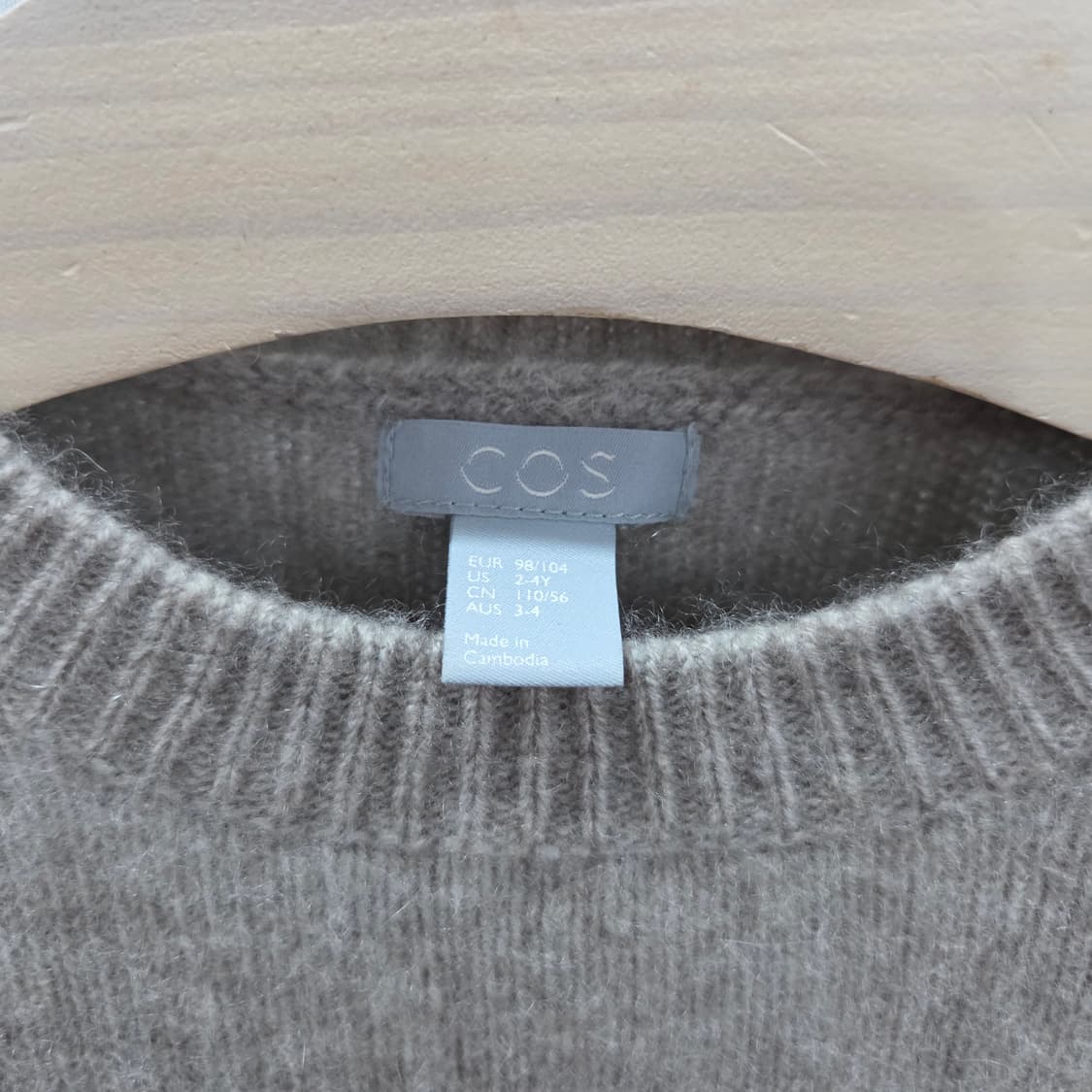 코스 키즈 캐시미어 100% 니트 2/4Y 상품이미지2