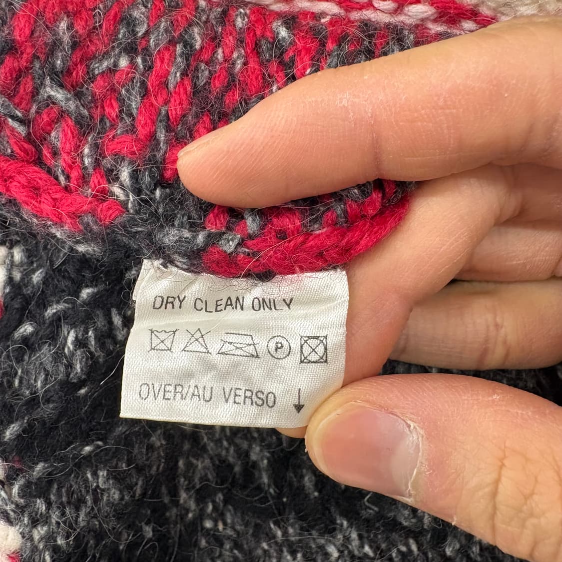 빈티지 패턴 니트 스웨터 여/M 상품이미지6