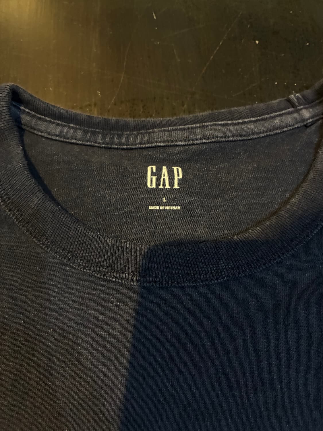 L) GAP 갭 헤비코튼 패치 네이비 티셔츠 상품이미지2