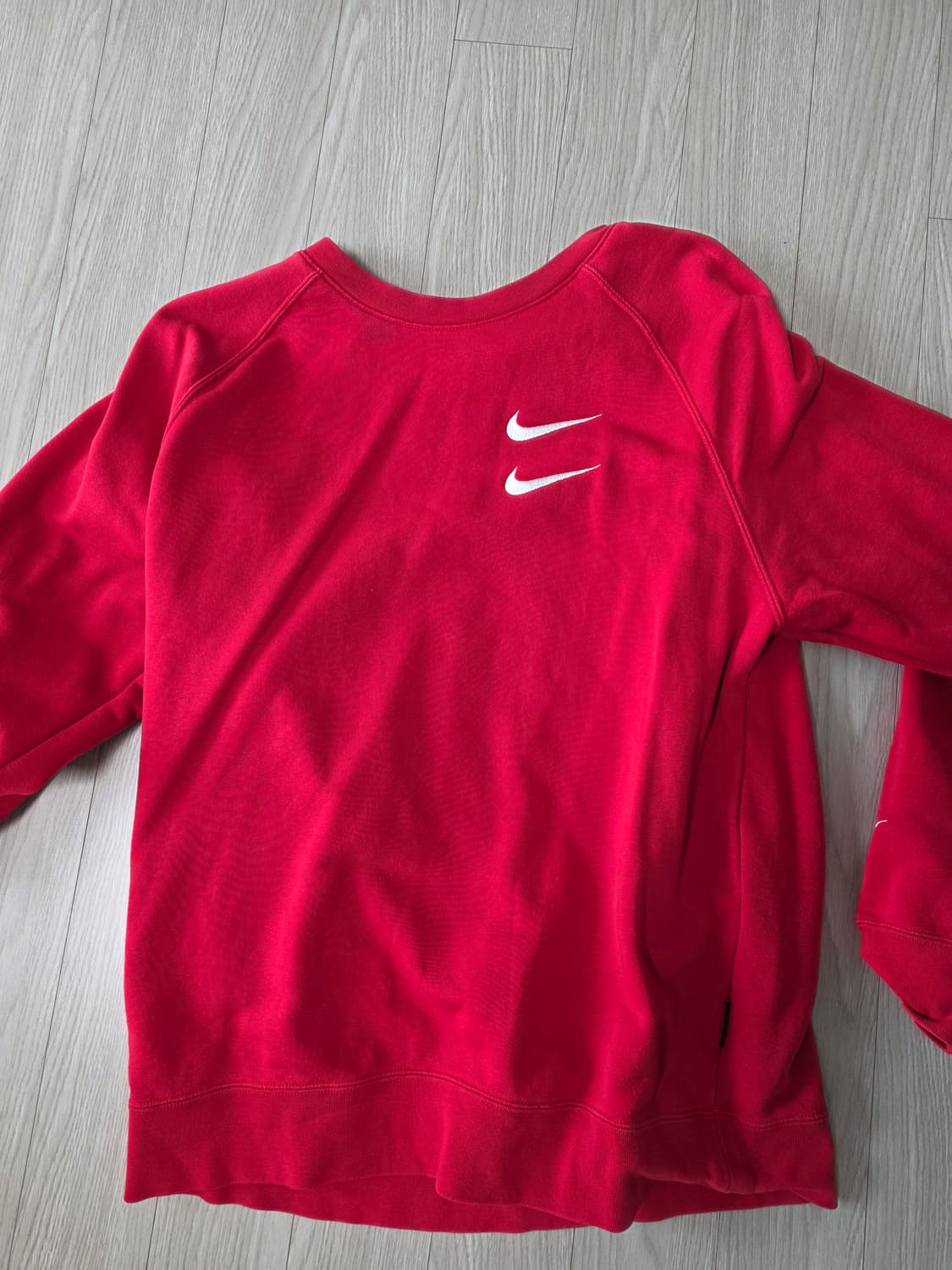 나이키 더블 스우시 맨투맨 레드 XL 상품이미지1