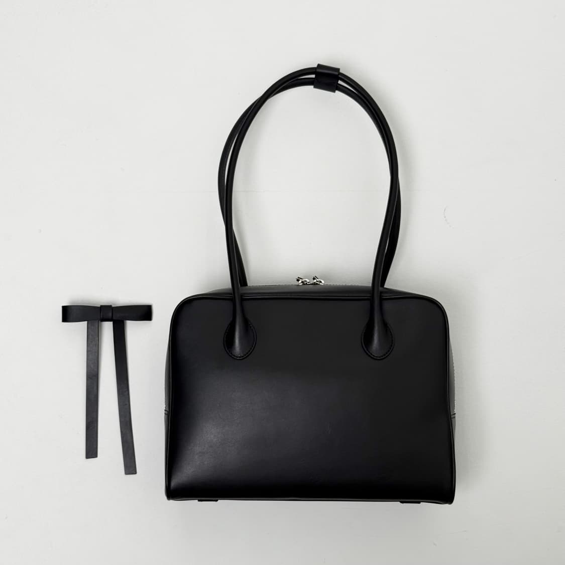 (새상품) 보우틱 모니카 이태리 레더 숄더백 블랙 상품이미지3
