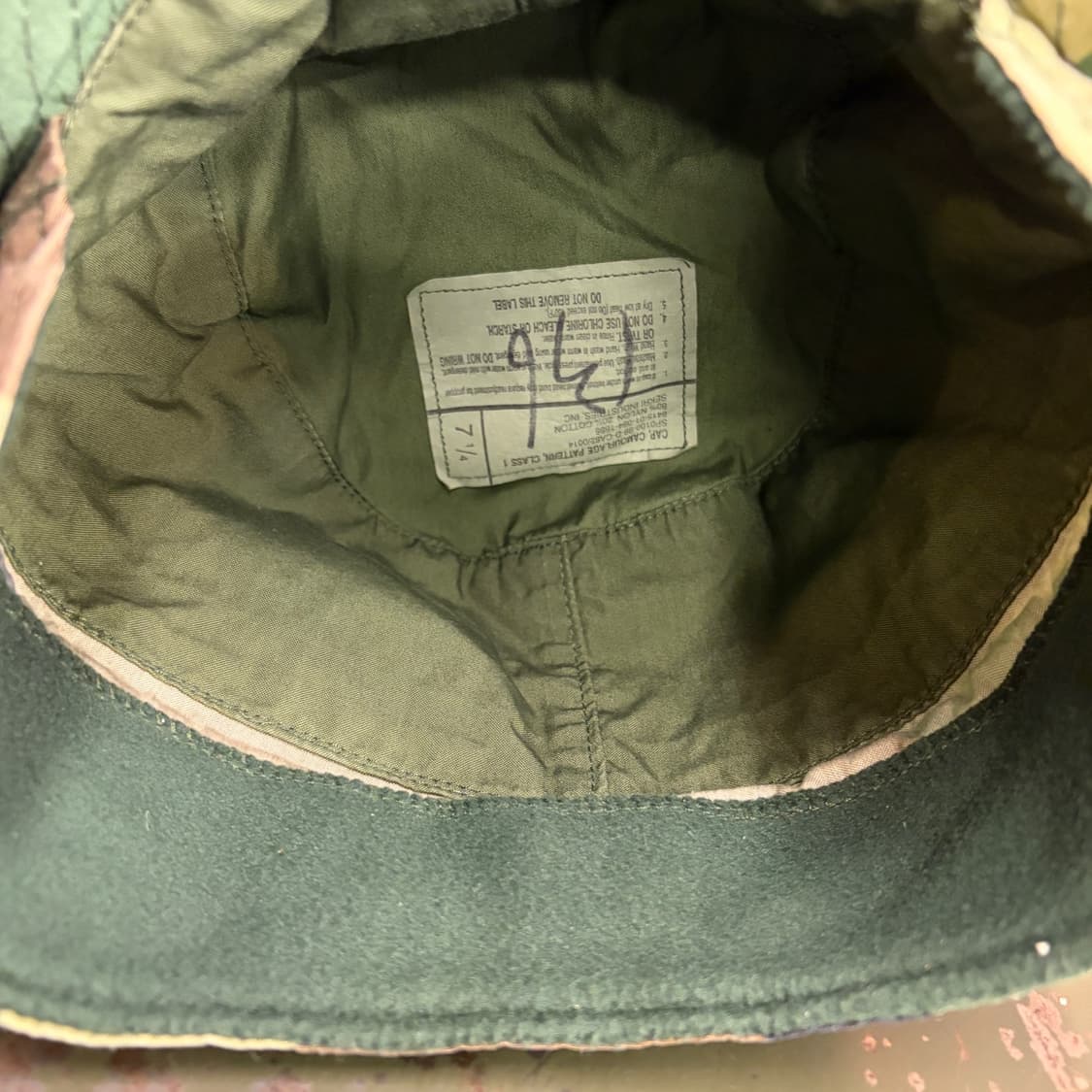 미군 오리지널 우드랜드 콜드웨더 필드캡 7 1/4 Size 상품이미지9
