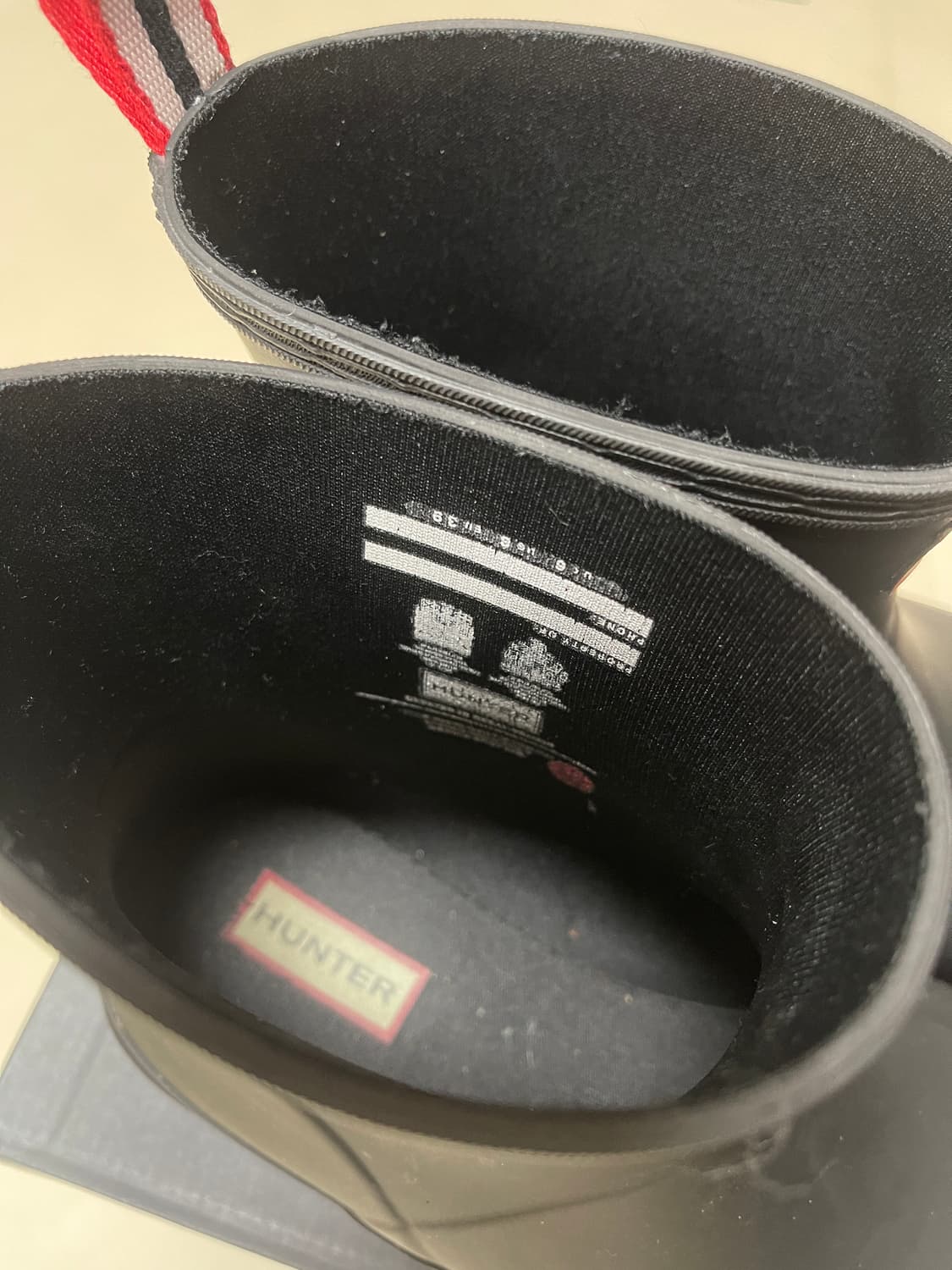 헌터(Hunter) 오리지널 플레이 숏 블랙 레인 부츠 상품이미지6