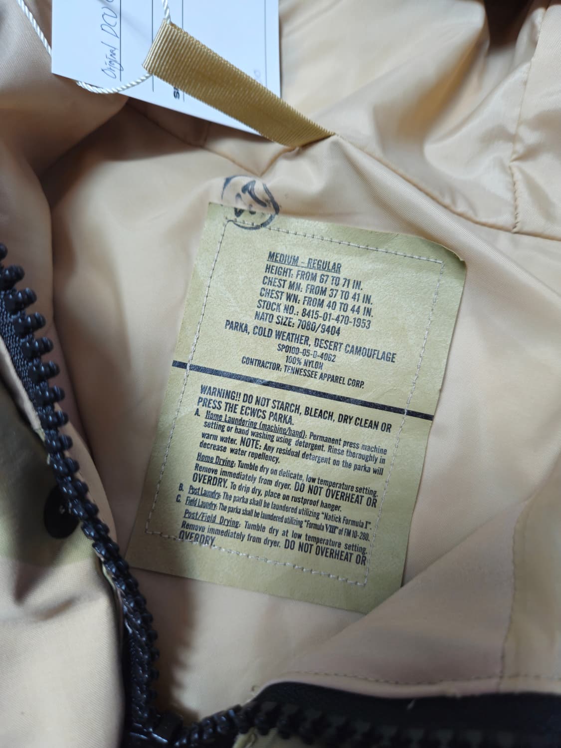2000's 미군 DCU 데저트 카모 고어텍스 자켓 M-R 상품이미지7