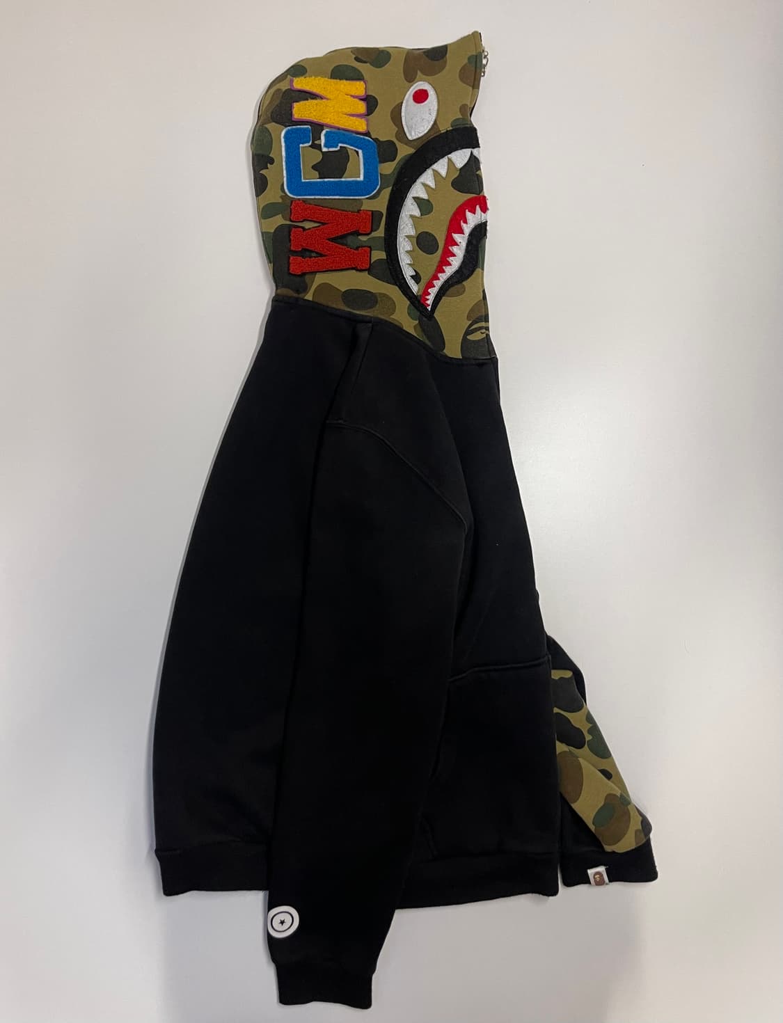 베이프 샤크 후드집업 블랙 L 상품이미지2