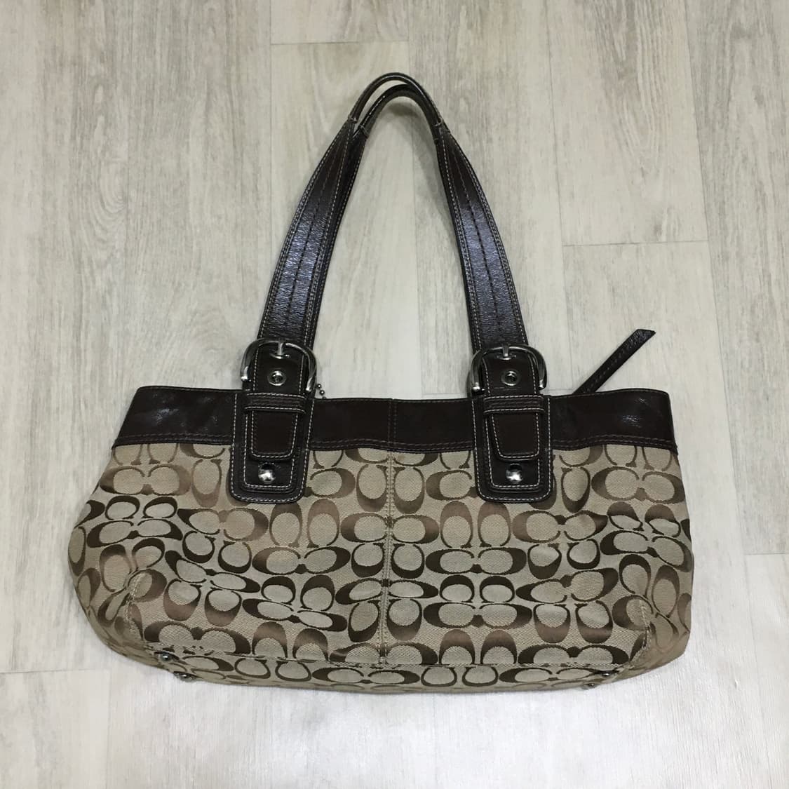 코치 빈티지 시그니처 숄더백 - 브라운 상품이미지6