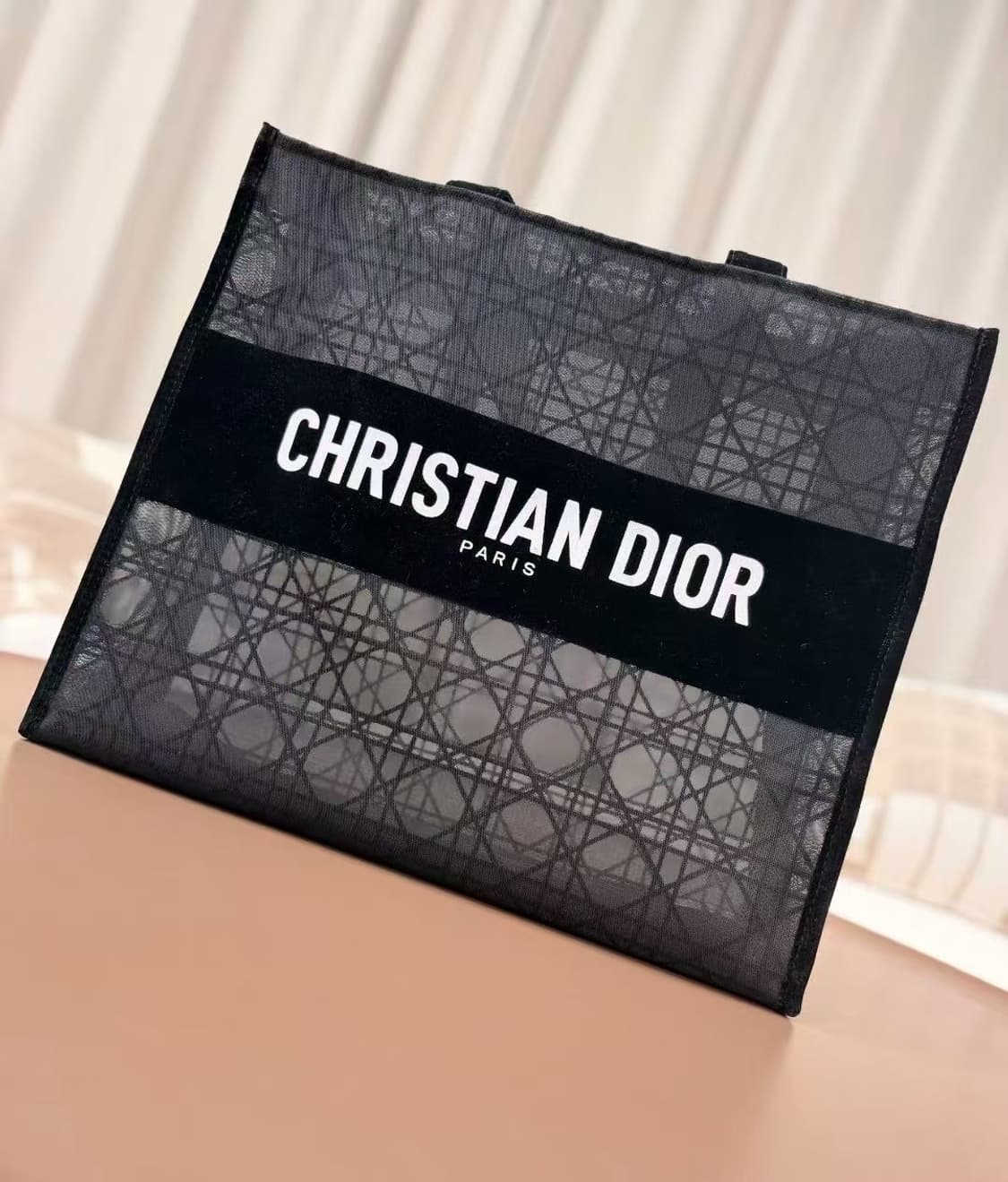 26S/S 디올뷰티 리미티드 메쉬 자수 세트 토드백 상품이미지4