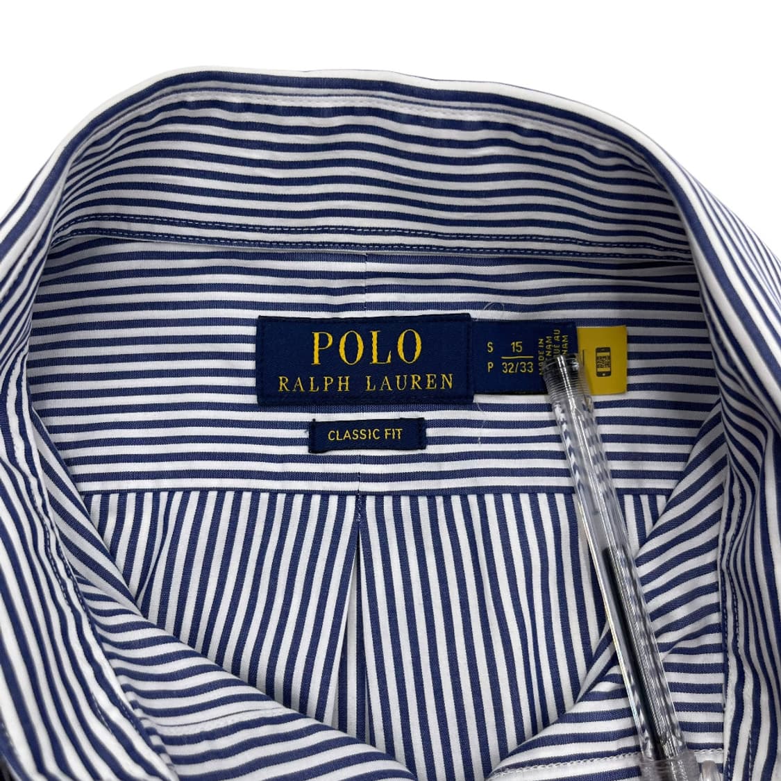 폴로 랄프로렌 네이비포니 네이비 단가라 셔츠 S 상품이미지5