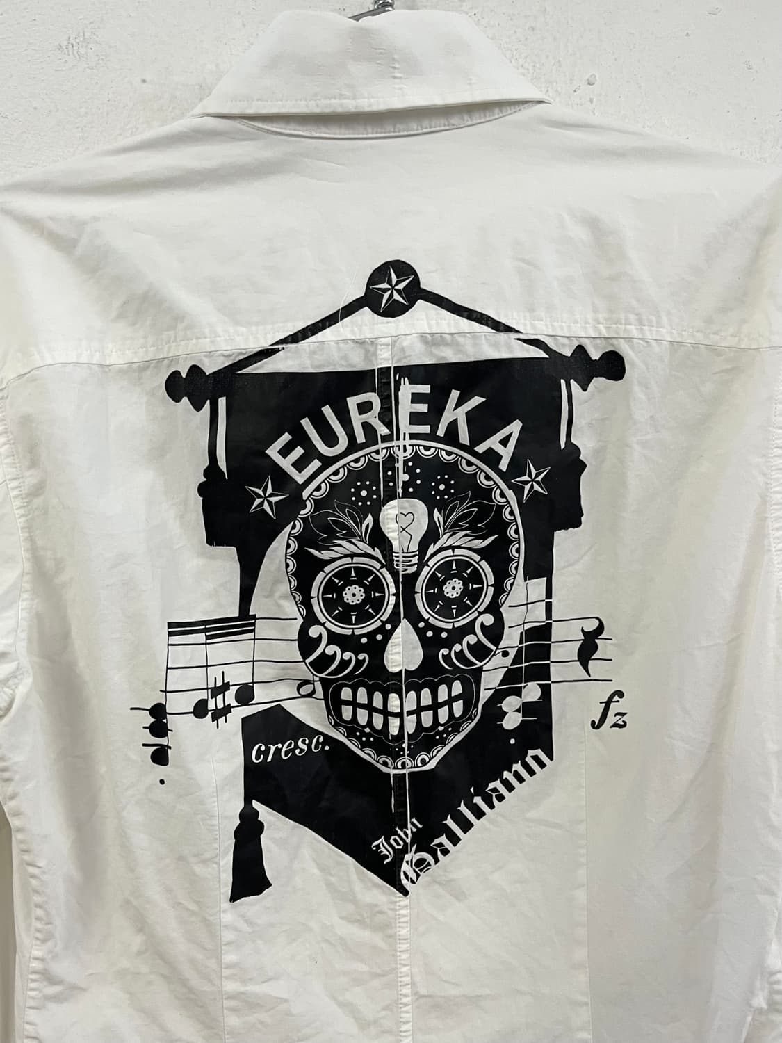 존갈리아노 2006SS 런웨이 아카이브 스컬 셔츠 상품이미지5