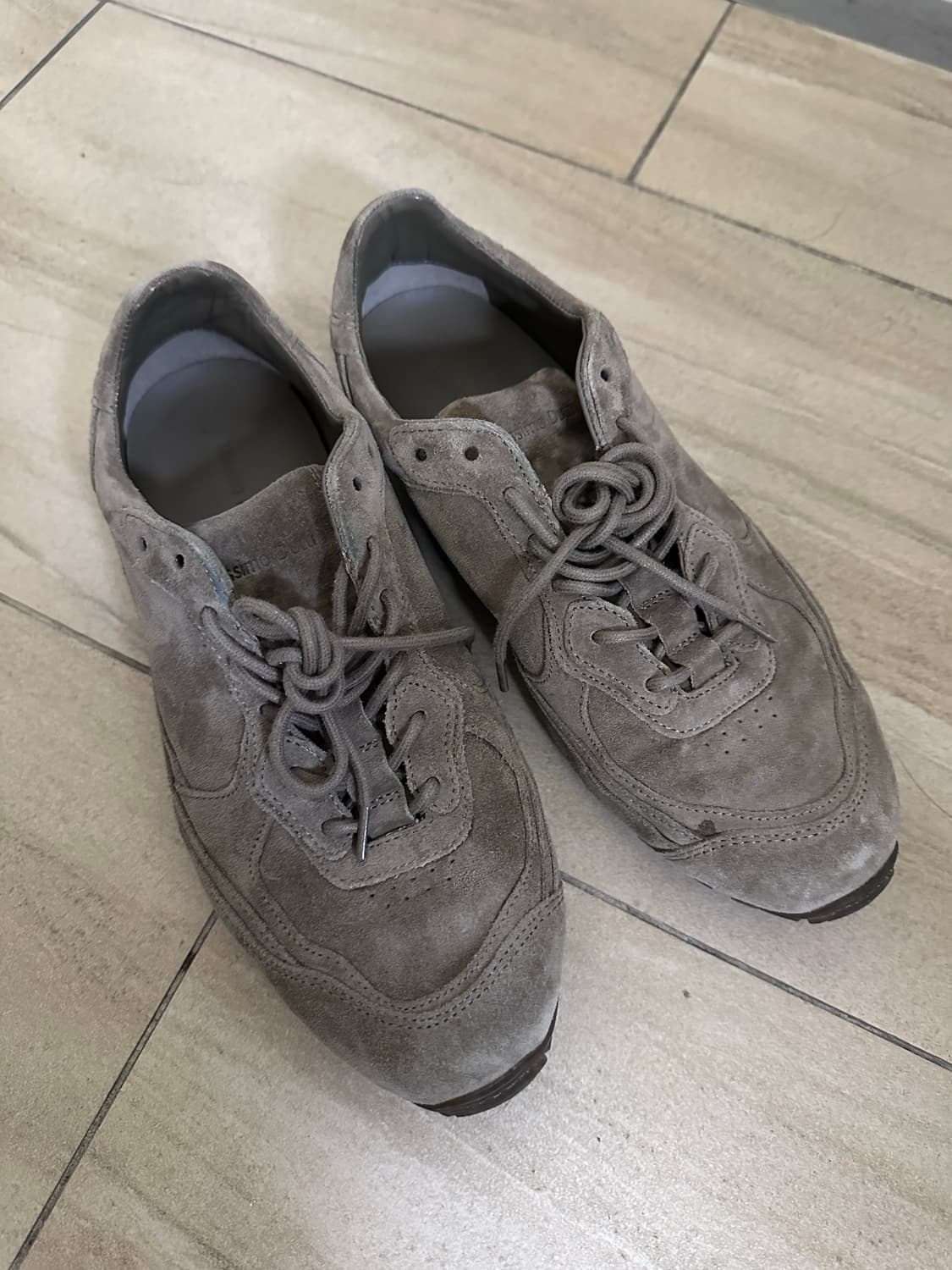 (260) 마시모두띠 피스 스웨이드 스니커즈 타우페 상품이미지1