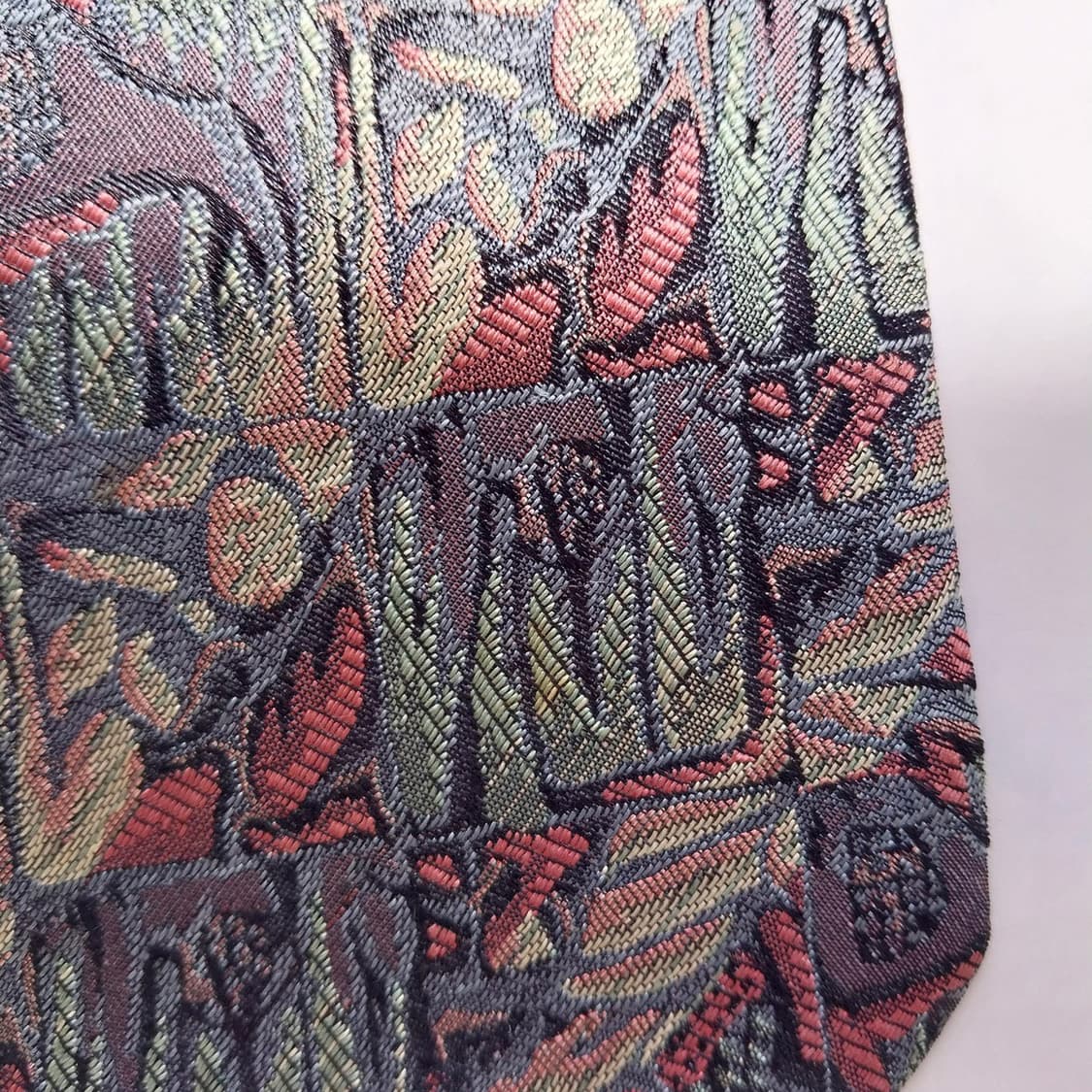 LANVIN 랑방 실크 그린 패턴 넥타이 8.6cm B등급 K2299
 상품이미지10