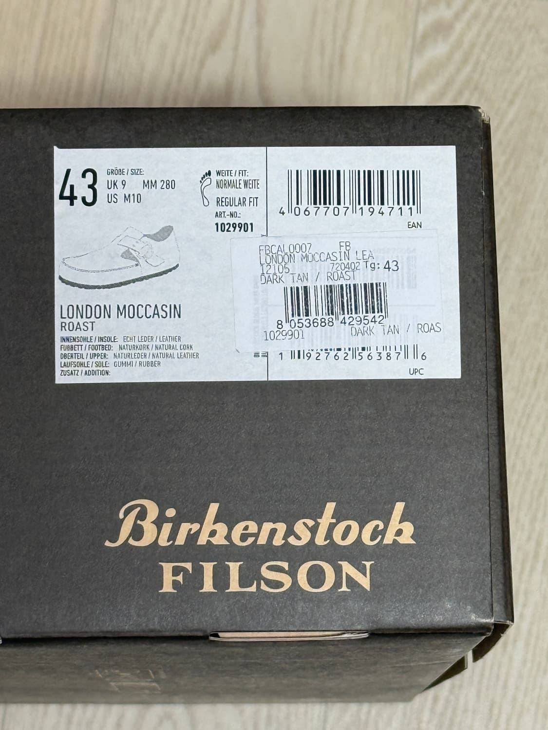 버켄스탁 x 필슨 런던 메소 다크 탄 로스트 - 내로우 상품이미지4