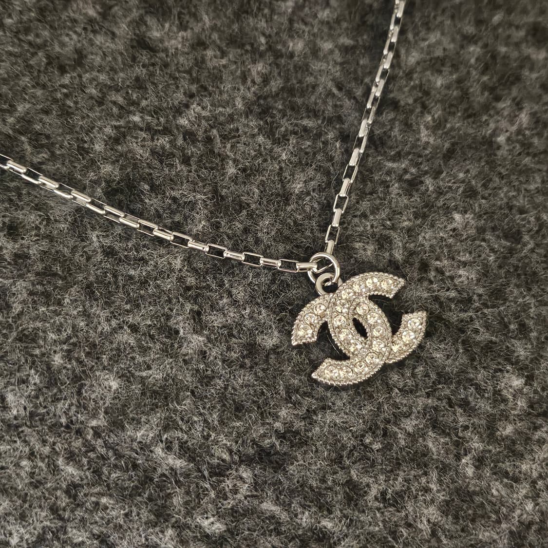 528 샤넬 큐빅 CC 빈티지 업사이클링 남자 써지컬 목걸이 상품이미지3