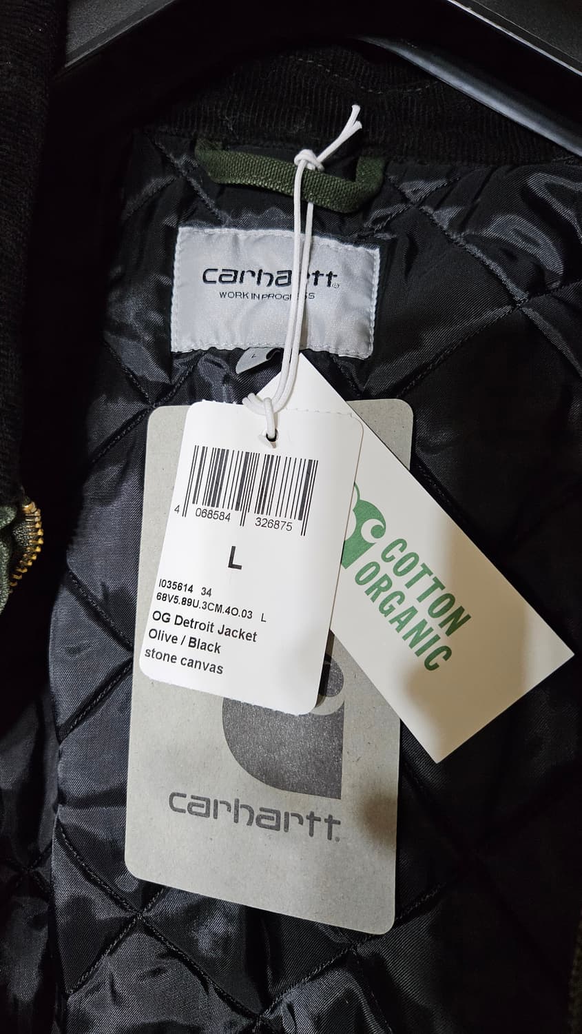 칼하트 WIP OG 디트로이트 자켓 올리브/블랙 상품이미지3