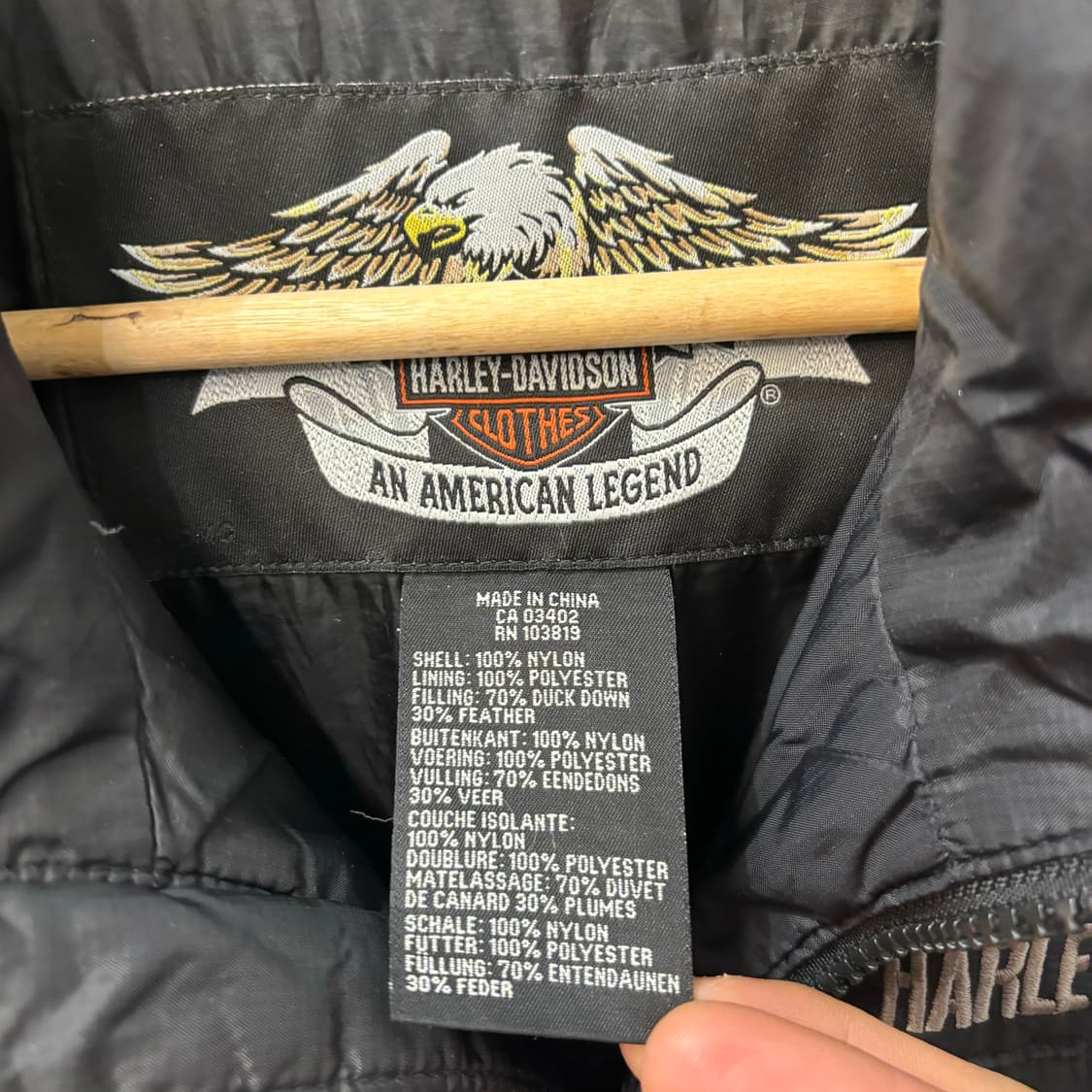 할리 데이비슨 블랙 패딩 자켓 L 상품이미지7