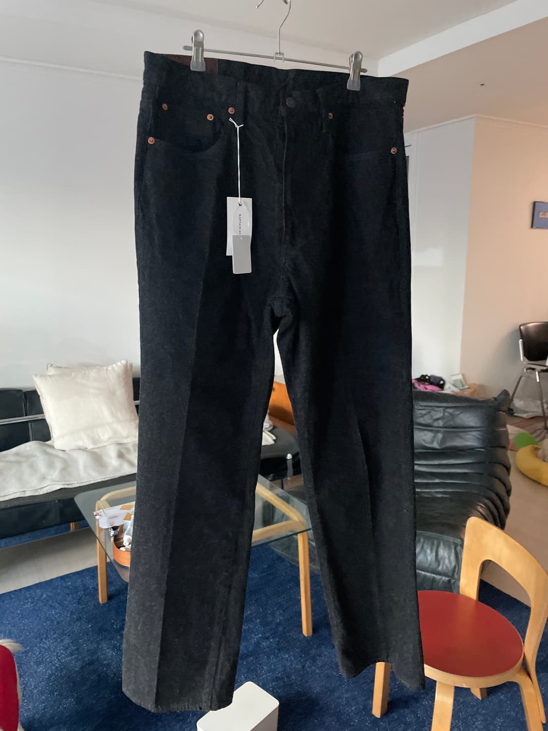 캡틴선샤인 스케이트슈컷 데님팬츠 블랙원워시 34 상품이미지1