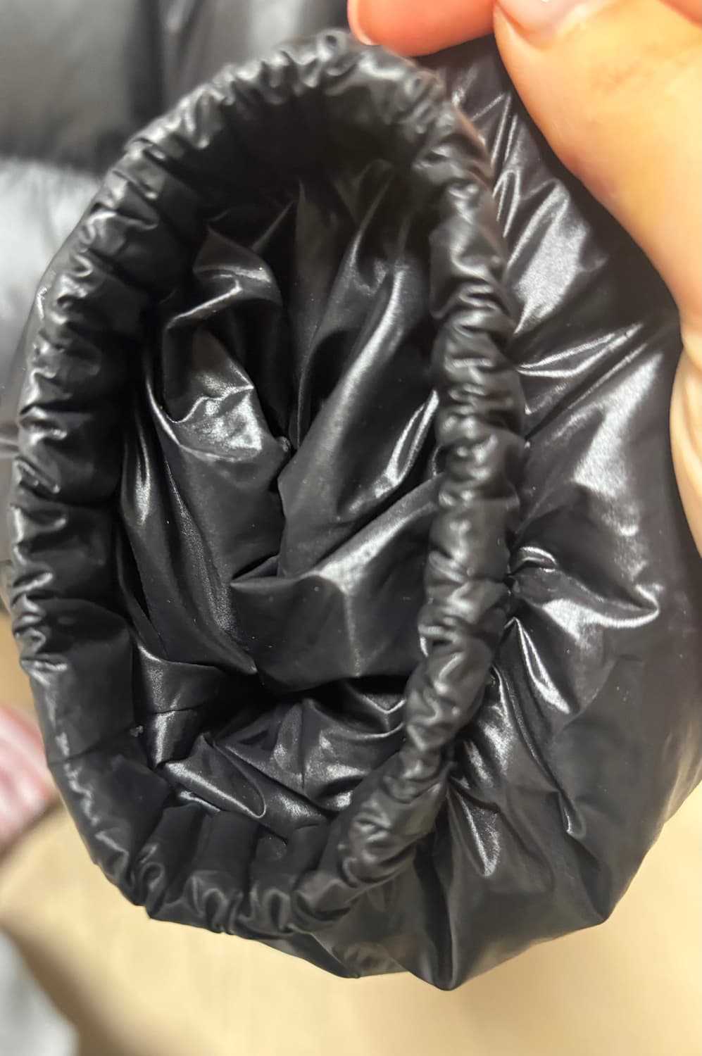 36size 프라다 리나일론 크롭 컨버터블 다운 재킷 패딩 상품이미지5