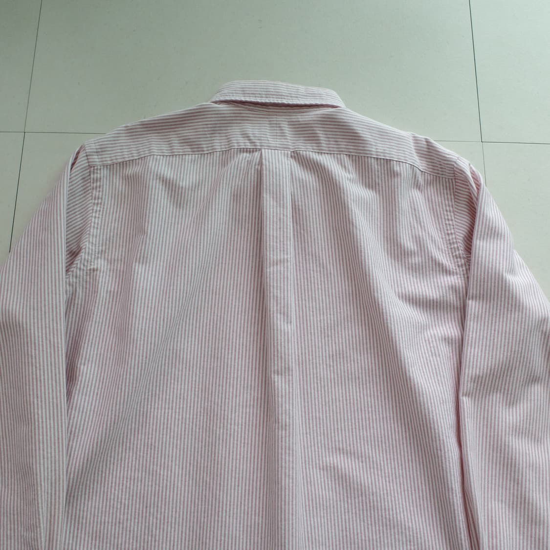 90s 폴로 랄프로렌 캔디드 스트라이프 버튼다운 옥스포드 셔츠 L 상품이미지7