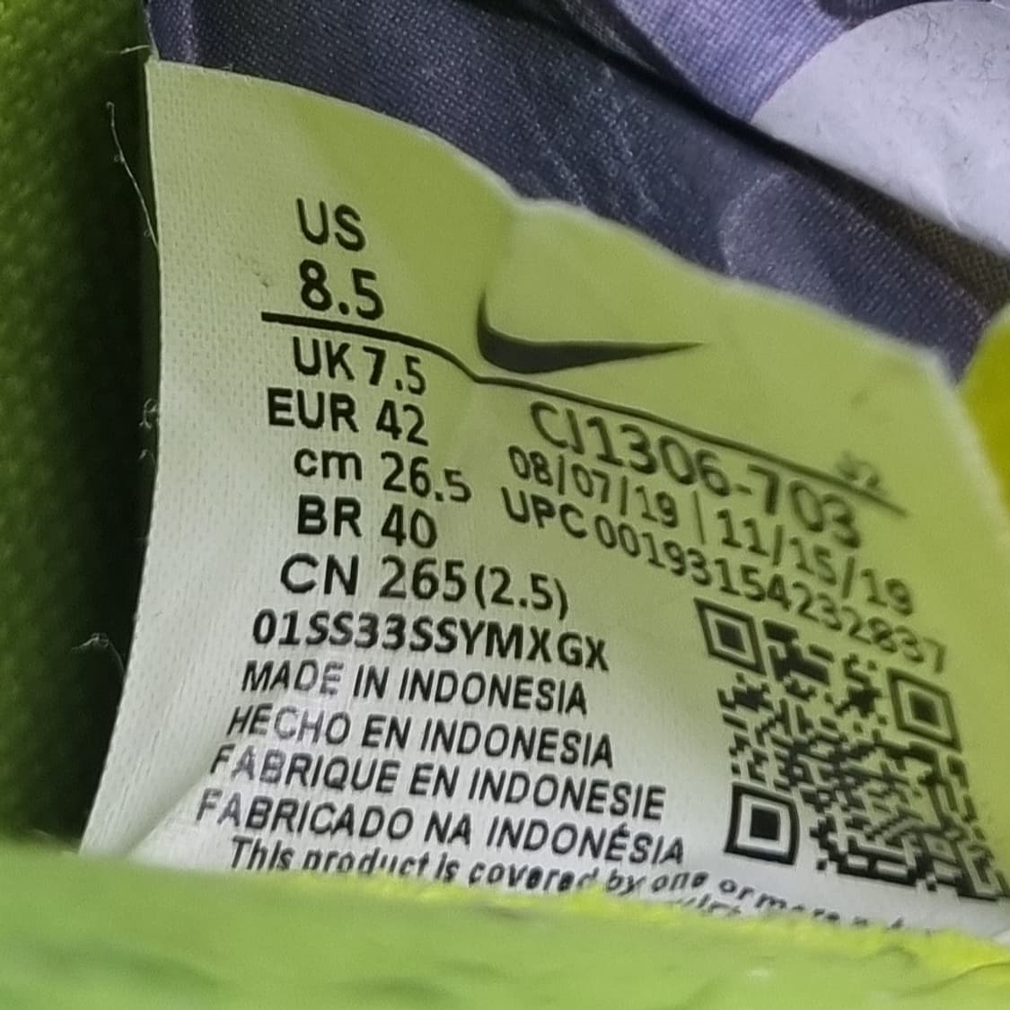 oo 나이키 머큐리얼 베이퍼13 아카데미 풋살화 265 상품이미지6