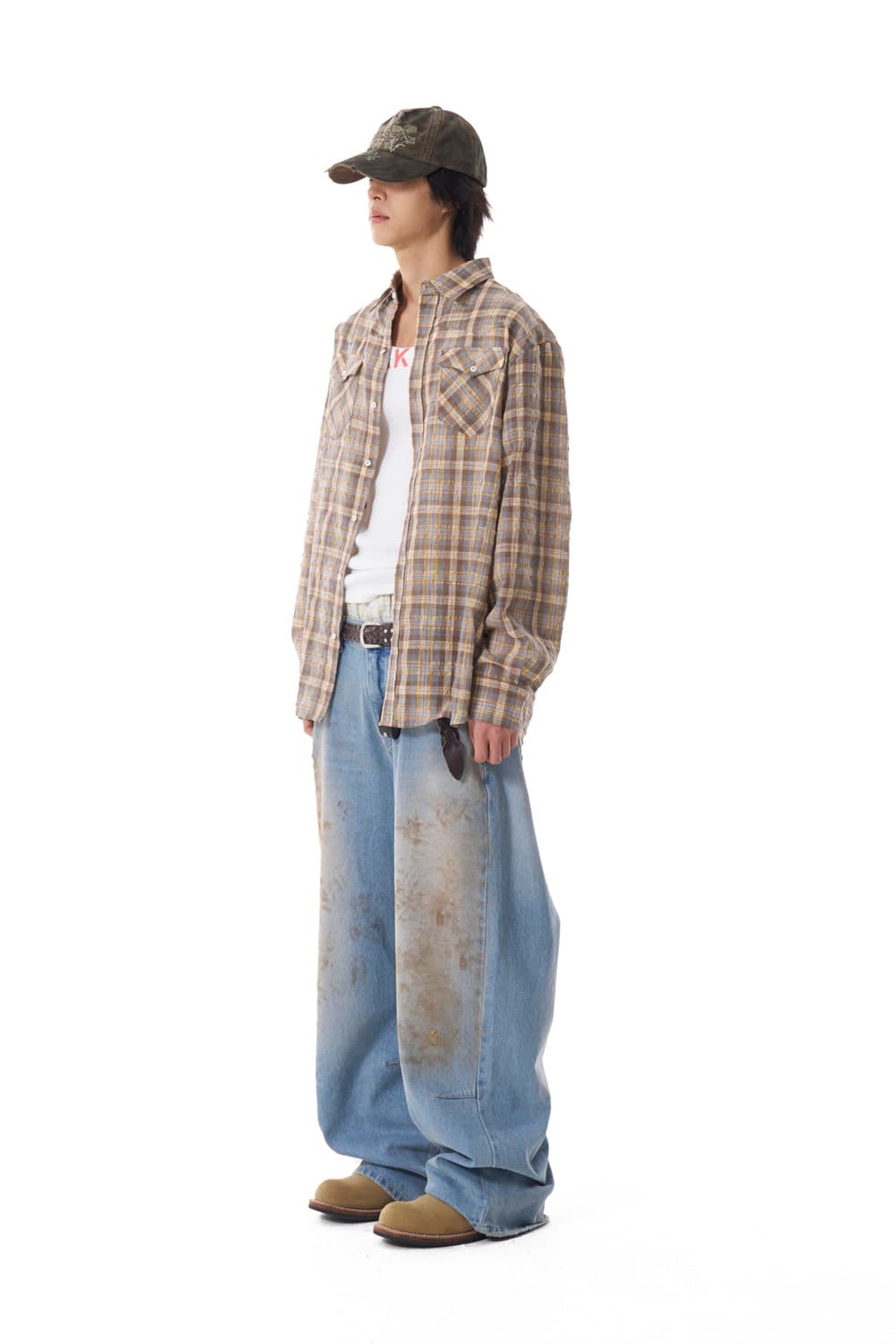 Aakam Dirty Washed Denim Pants 상품이미지3