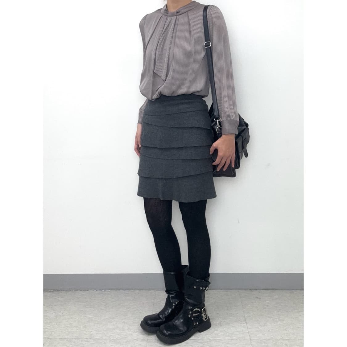 빈티지 브라운 블라우스 상품이미지3