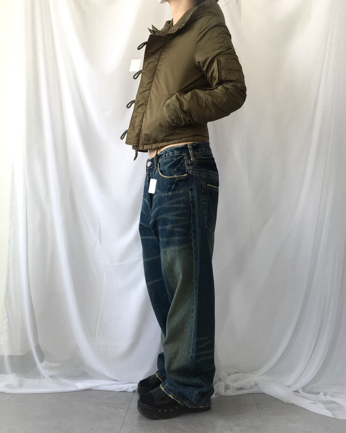 Military hood khaki jumper 상품이미지6