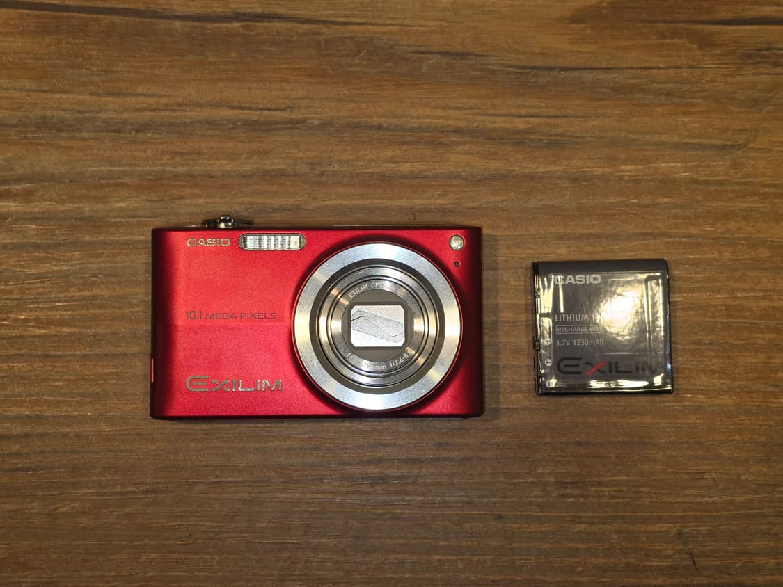 희귀 컬러!! 카시오 엑실림 z200 빈티지 디카[작례O/정품배터리] 상품이미지2