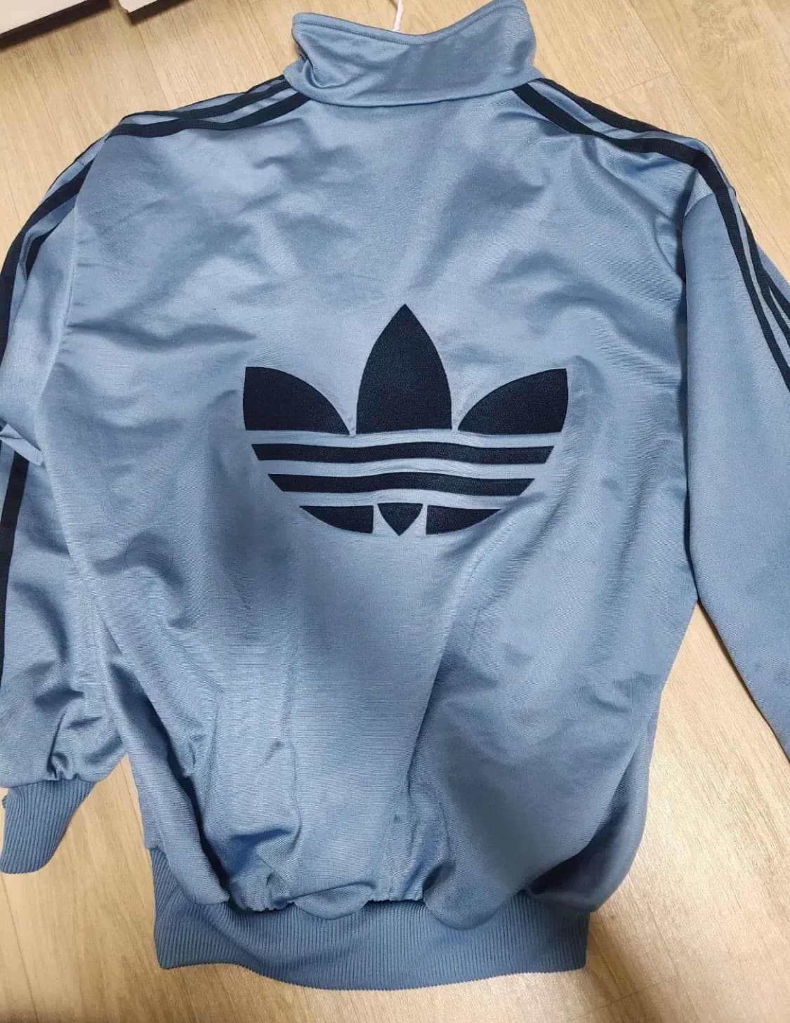 아디다스 빅로고 져지 트랙탑 소라색 상품이미지1