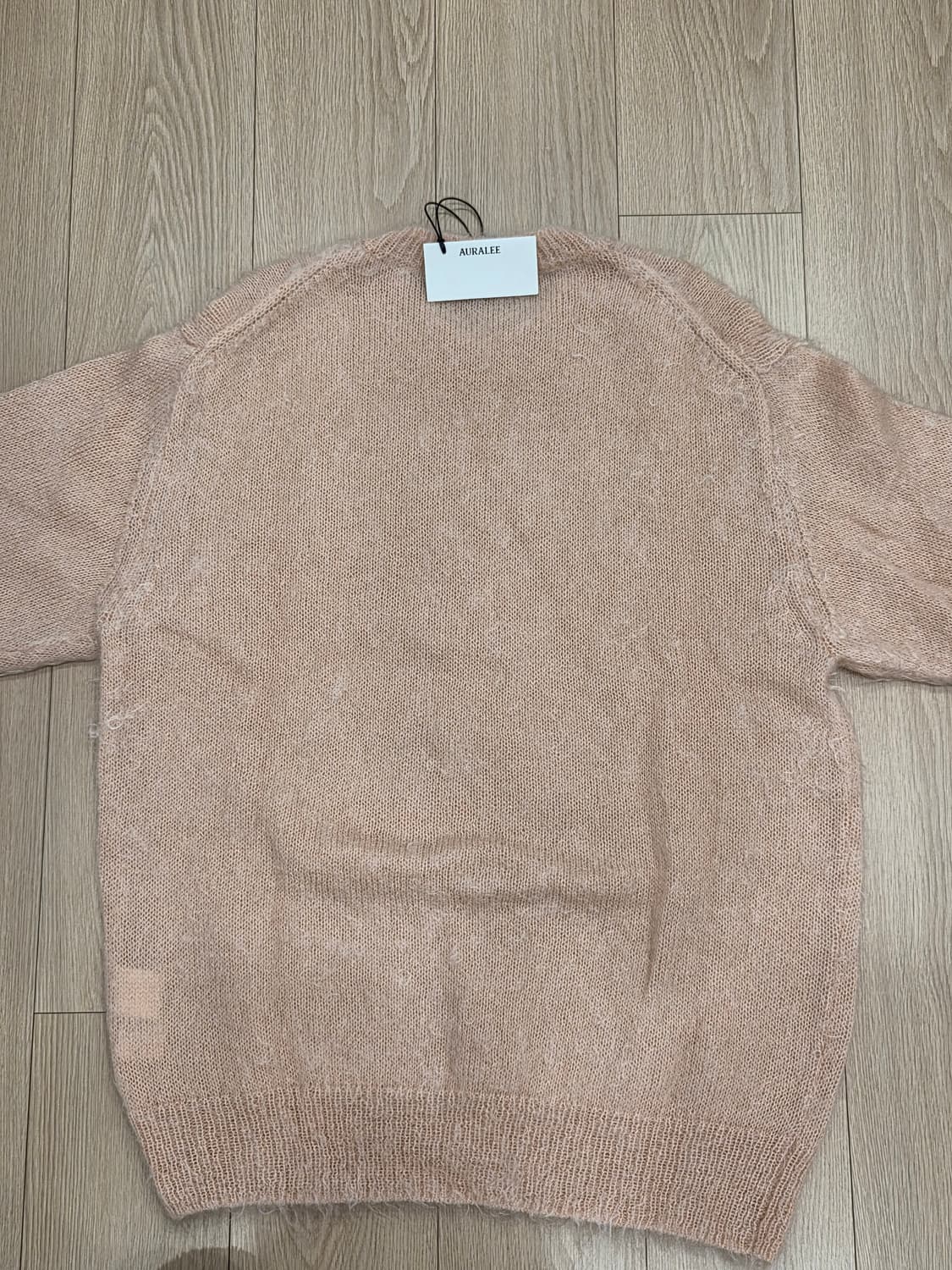 브러쉬드 슈퍼 키드 모헤어 니트 P/O 핑크 베이지 상품이미지4